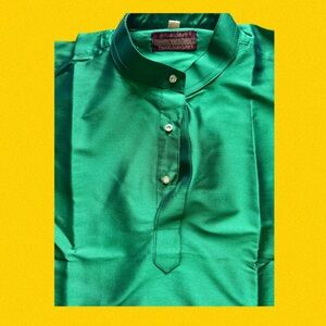 Stylish Green Kurta 5T Boys